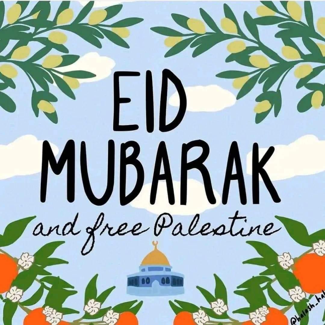 #EidMubarak to all who are celebrating today and please remember the oppressed and those who are inside prison at this time and most of all the ongoing injustice in Palestine. #FreePalestine