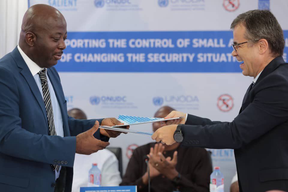 SmallArmsGh's tweet image. Launch of the #SALIENTFUND PROJECT, in partnership with @UNDPGhana @UNODC @WaansaG. With Ghana as the 3rd African beneficiary. This joint initiative, with support from @UNODA, aims to bolster efforts in addressing small arms proliferation amidst shifting security dynamics