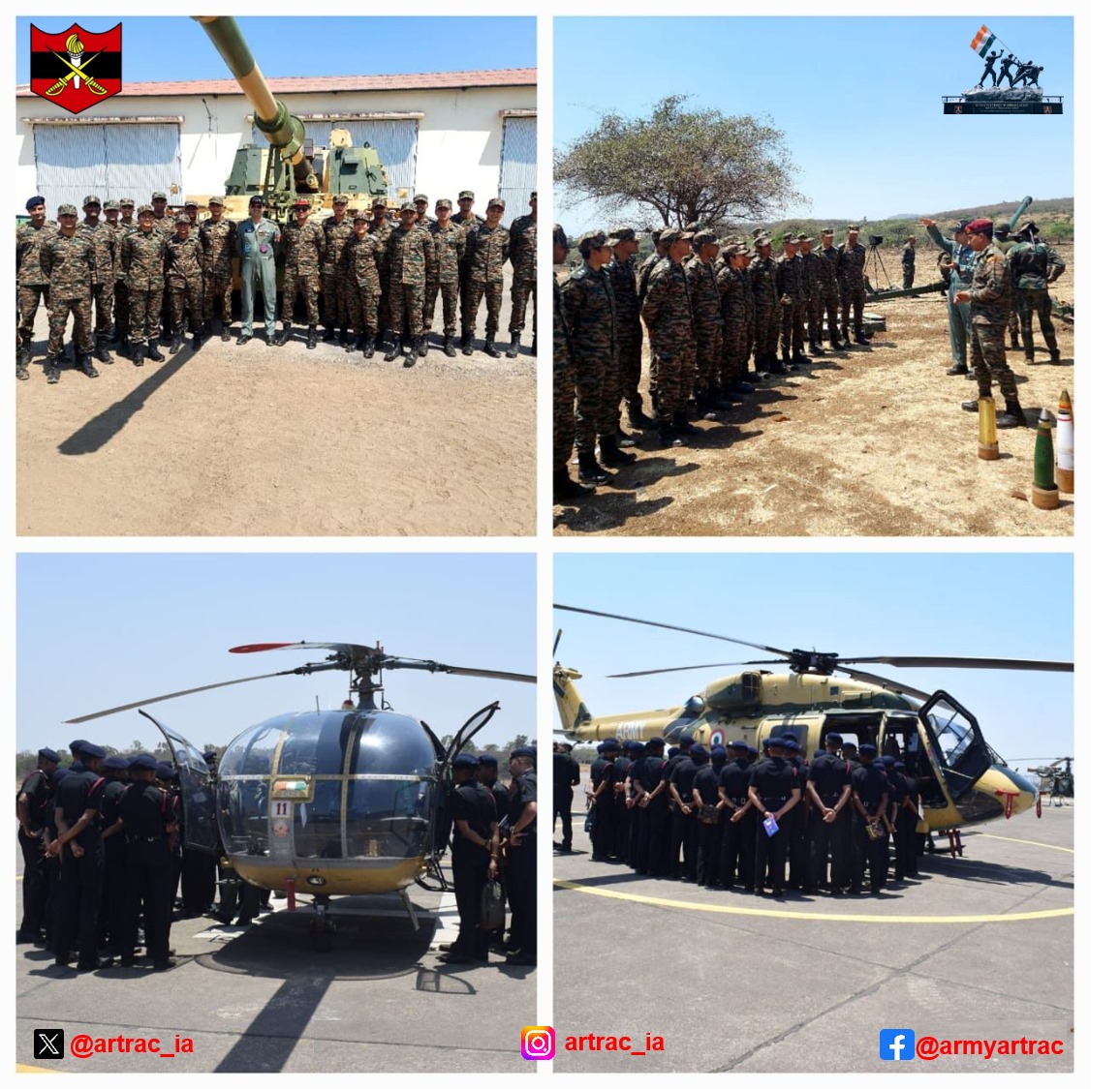 “𝐋𝐞𝐚𝐫𝐧𝐢𝐧𝐠 𝐓𝐨𝐠𝐞𝐭𝐡𝐞𝐫” Cross training visit of Young Officers of Regiment of Artillery & Army Aviation conducted at Combat Army Aviation School, #CAATS & School of Artillery, #SOA. #BestPractices #TrainingTogether #ARTRAC @adgpi