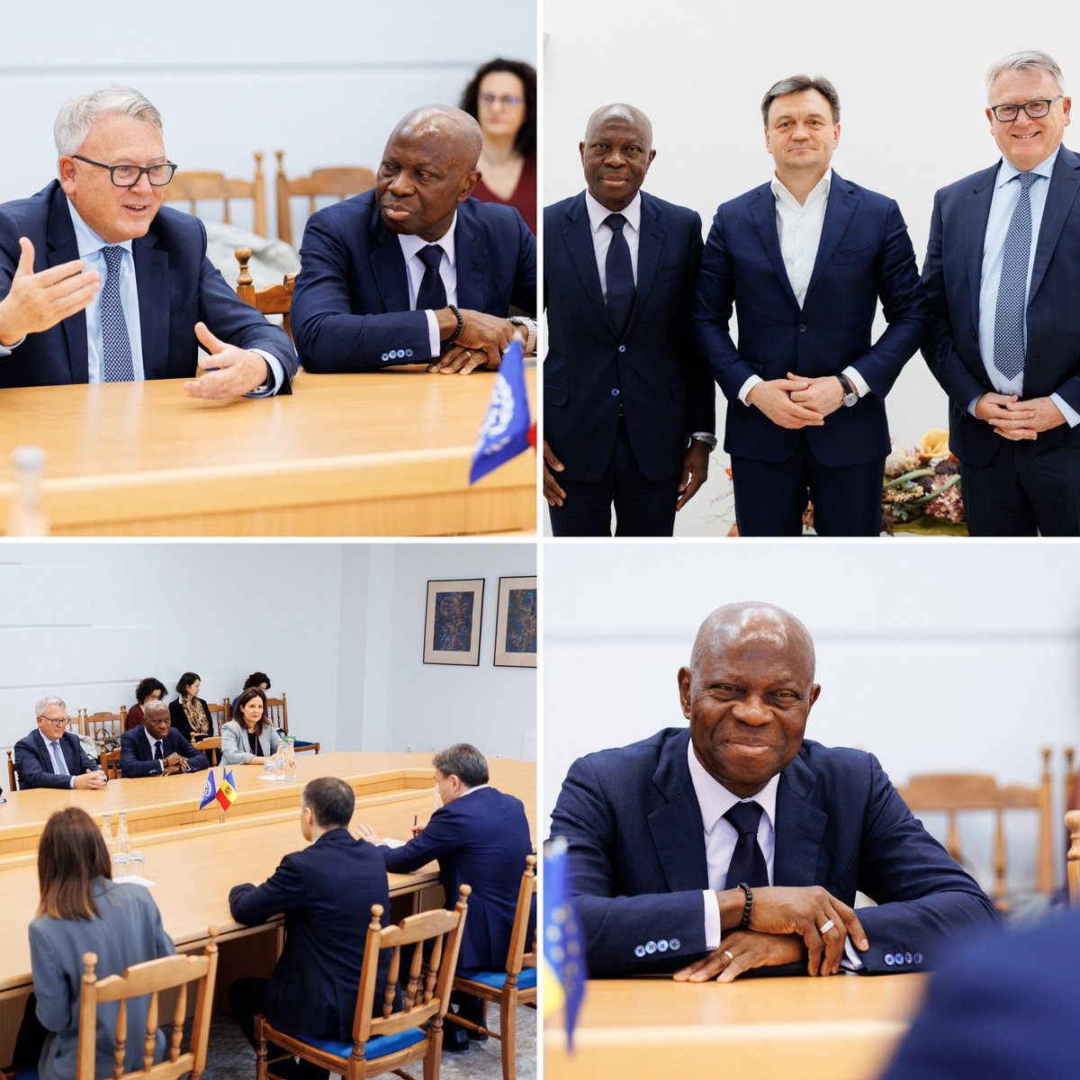 Honoured to join @ilo Director General @GilbertFHoungbo in Moldova 🇲🇩 to discuss 🇪🇺 accession-related employment and social reforms. First meeting with Prime Minister @DorinRecean was a good opportunity to exchange on how to bring more people into the labour market.