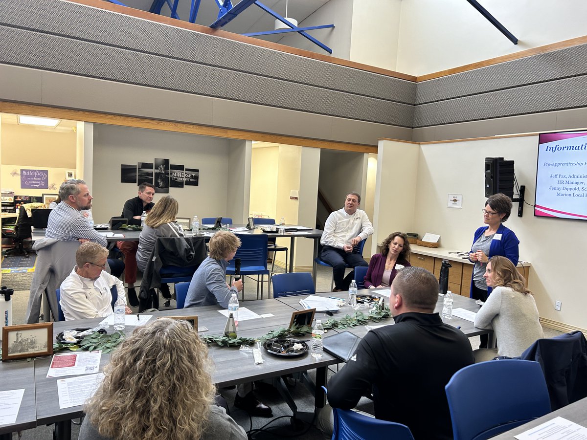 BAC members also heard from Jeff Pax  & Carol Knapke (Pax Machine Works), Counselor Jenny Dippold & WBL student and learned how many options are available for students to earn and learn. Reach out if you’d like to hire a student, or get a student hired! #workforcedevelopment