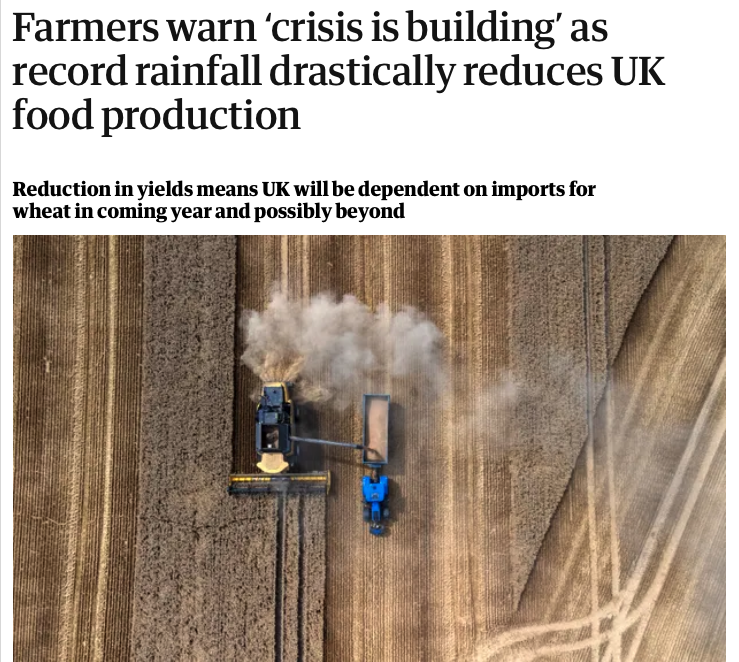 The term 'climate change' usefully pacifies us. It sounds like it can be solved with better air conditioning. The thing that will do us in is the resulting collapse of industrial agriculture and the food systems we depend on.