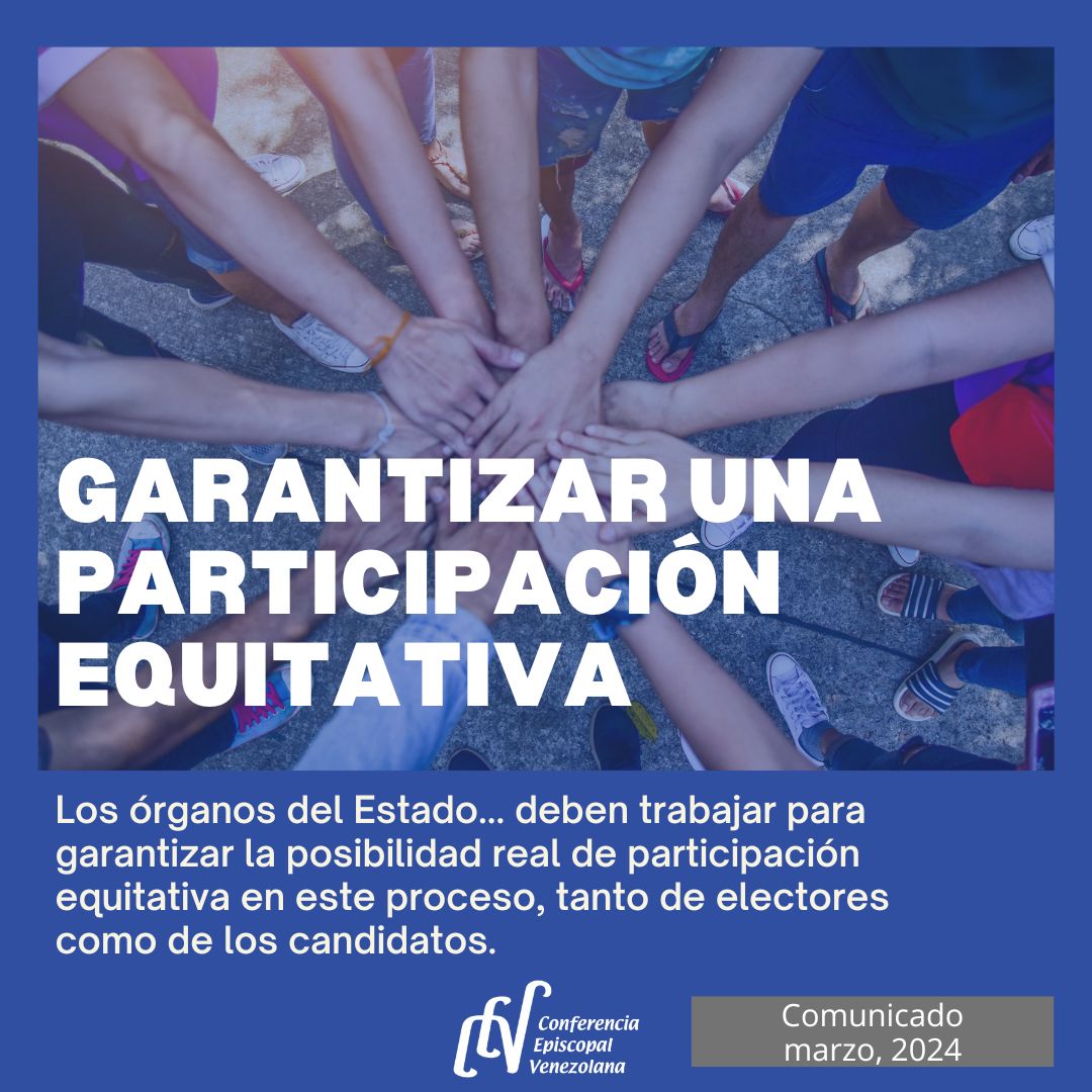 Los Obispos nos recuerdan que a lo largo de los años han invitado reiteradamente a la población a participar en los procesos electorales convocados en Venezuela, puesto que «el ejercicio del voto es un elemento básico para construir un país democrático».