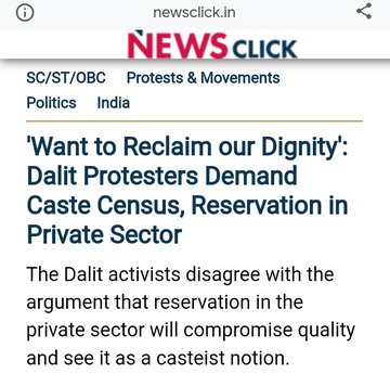 Annihilate caste,
-by doing 'caste census'!

Maintain quality,
-by lowering entry criteria!

Reclaim dignity,
-by demanding reservation!

Take the country forward,
-by becoming backward!

Unfortunately, that's the logicless comedy show going-on in our country today😅