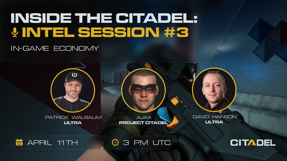 Join tomorrow at 3pm UTC for an exciting X Space with Ajax, the Co-Founder of Project Citadel, and @ultra_io's Co-CEO and Lead Community Manager, @LeBigzer & @Dustnar! 🎙️ Get ready for exclusive insights into the Citadel’s in-game economy. 🔗 x.com/i/spaces/1ypJd…