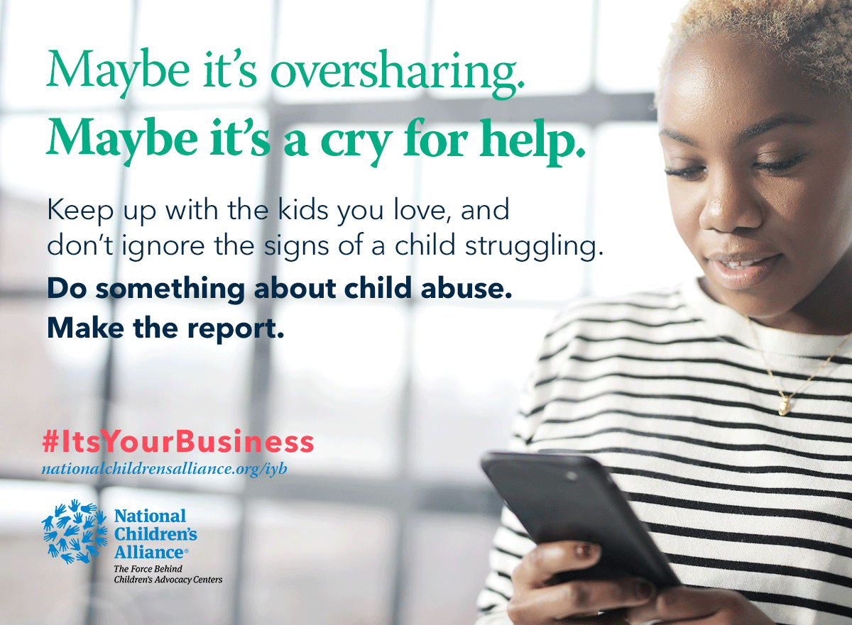 Have you noticed something off about a kid who matters to you? What are the signs to look out for that will compel you to report suspected child abuse? #ItsYourBusiness. Learn more, get resources now, & share: nationalchildrensalliance.org/iyb/