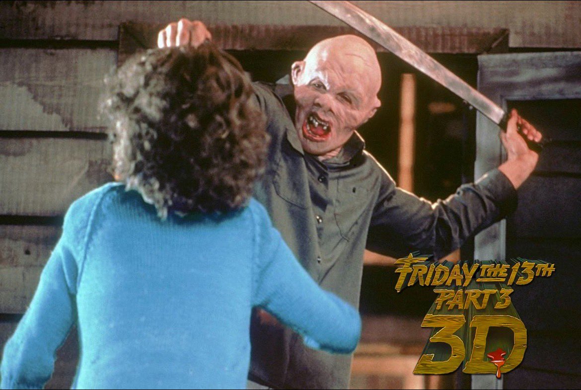 #JasonVoorhees wants Chris Higgins’ head in the alternate dream sequence ending scene of #FridayThe13th Part 3.