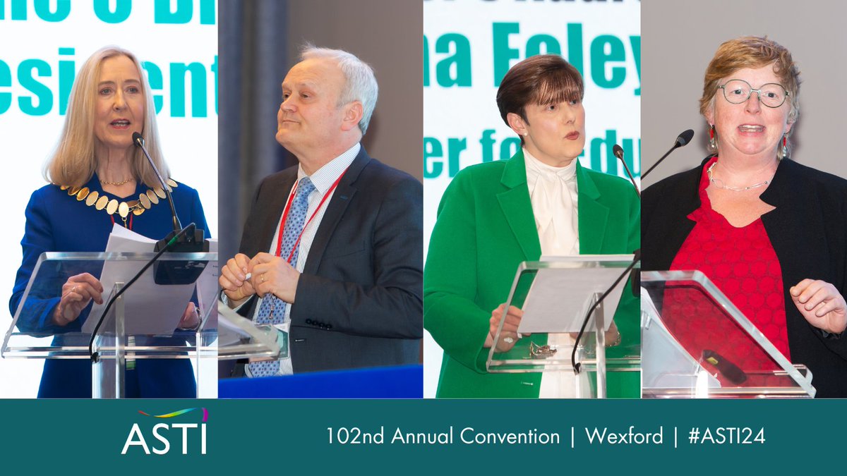 astiunion's tweet photo. Key speeches from #ASTI24 are now online, including a tribute to the late Miriam Duggan and addresses from President Geraldine O'Brien, @NormaFoleyTD1, guest speaker Dr Christina Colclough @CjColclough and General Secretary Kieran Christie: https://t.co/MwdtqbOhn2 https://t.co/64oVnISdSx
