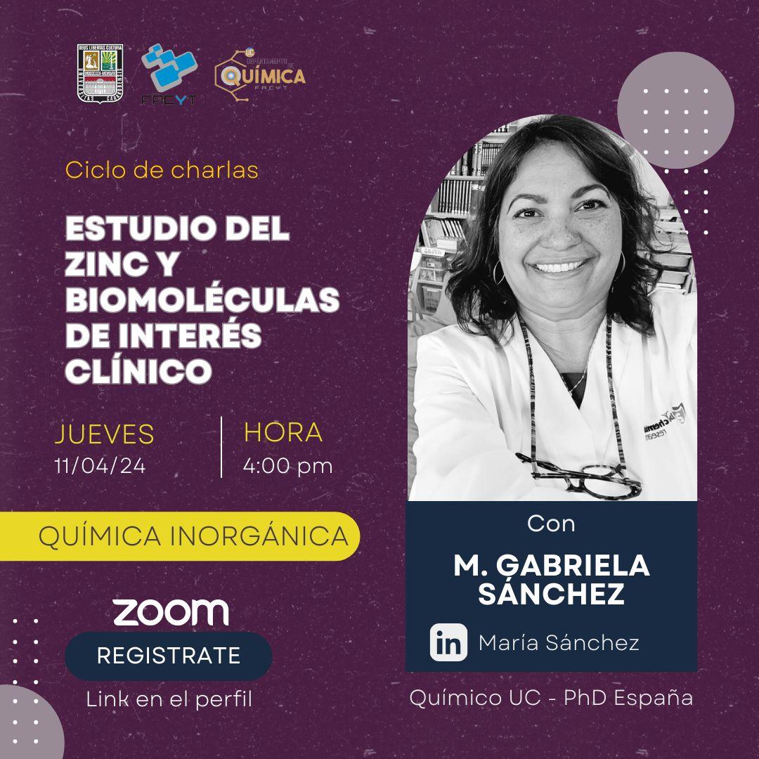 Los esperamos el jueves
#QuímicaFacytUC  seguimos