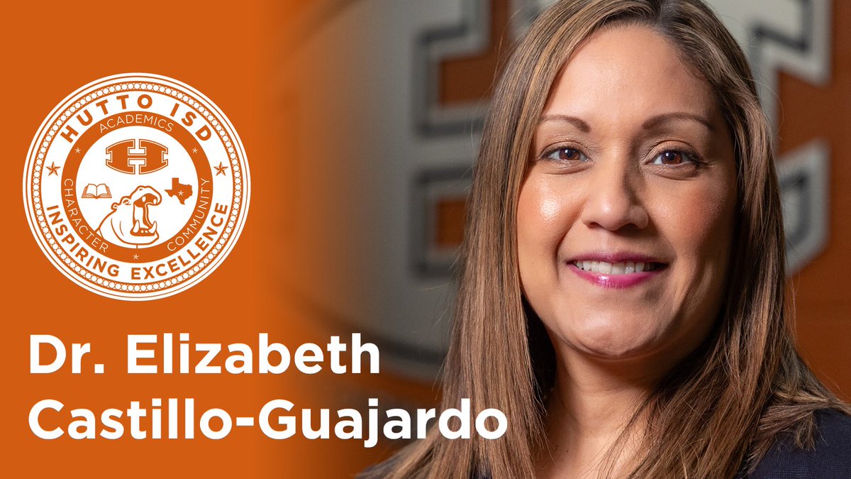 Thrilled to welcome Dr. Elizabeth Castillo-Guajardo to Hutto ISD as our new Executive Director of Academics! 🎓 With her wealth of experience and dedication to student success, I'm confident she'll lead our academic programs to new heights. Welcome aboard, Dr. Guajardo! 🦛📚
