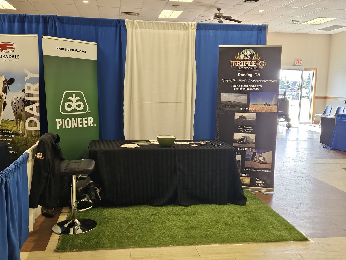 Set up and ready to meet customer and friends. #draytonfarmshow24