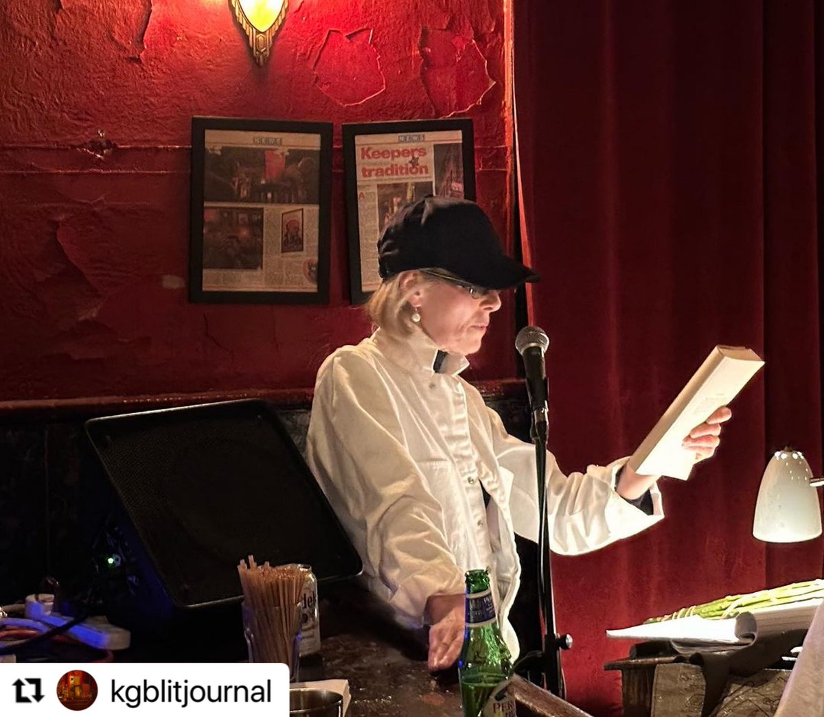 E Jean Carroll graced us with her presence last night to return to Mark Jacobson’s Journalist Series; 31 years since her first time reading at the monthly event…
