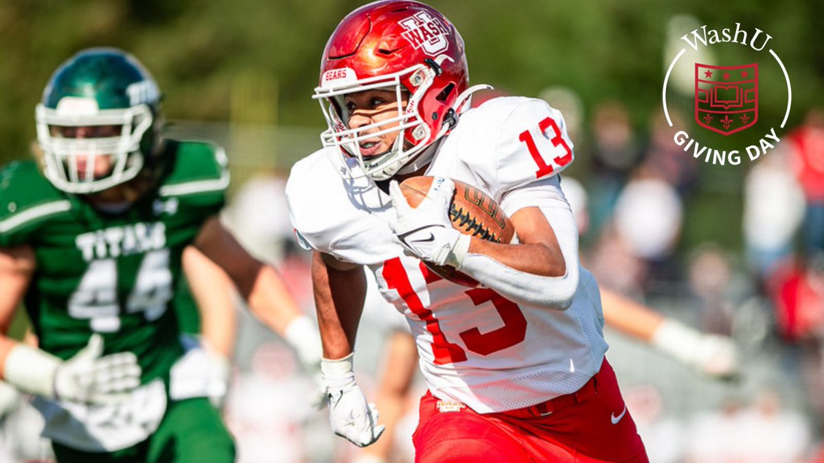 Join our WashU Football program in celebrating Giving Day and support the Bear’s experience! Your generosity helps us build a legacy of excellence and sportsmanship on the field and in competition. Let’s unite as one team, one goal. #WashUGivingDay bit.ly/washuathletics