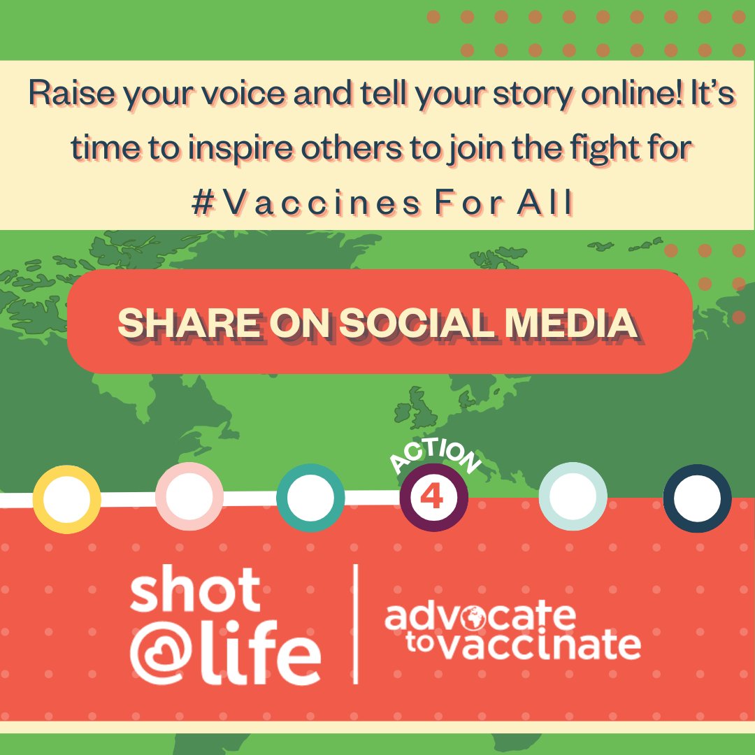 We're already halfway through #AdvocateToVaccinate, and have made GREAT progress together! With your help, we have reached congressional offices across the country–now, it's time to raise your voice on social media! Visit shotatlife.org/toolkit for posting resources.