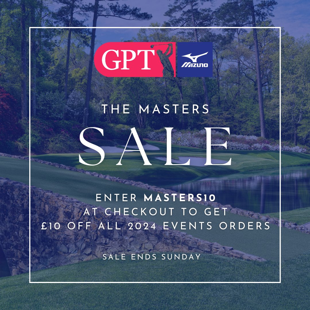 The Masters are here and to celebrate we are offering a special £10 off all 2024 Events orders ⛳️🏆

Simply click the link below and enter MASTERS10 at checkout to take advantage of this offer ⬇️

golfpairs.com/collections/20…