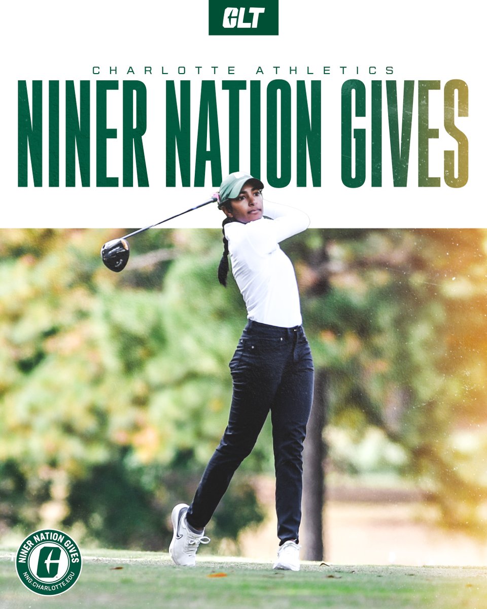 We are halfway through #NinerNationGives! Help make a difference for our student-athletes by making a gift!

🔗GIVE: bit.ly/NNG-ATH24

#GoldStandard⛏️