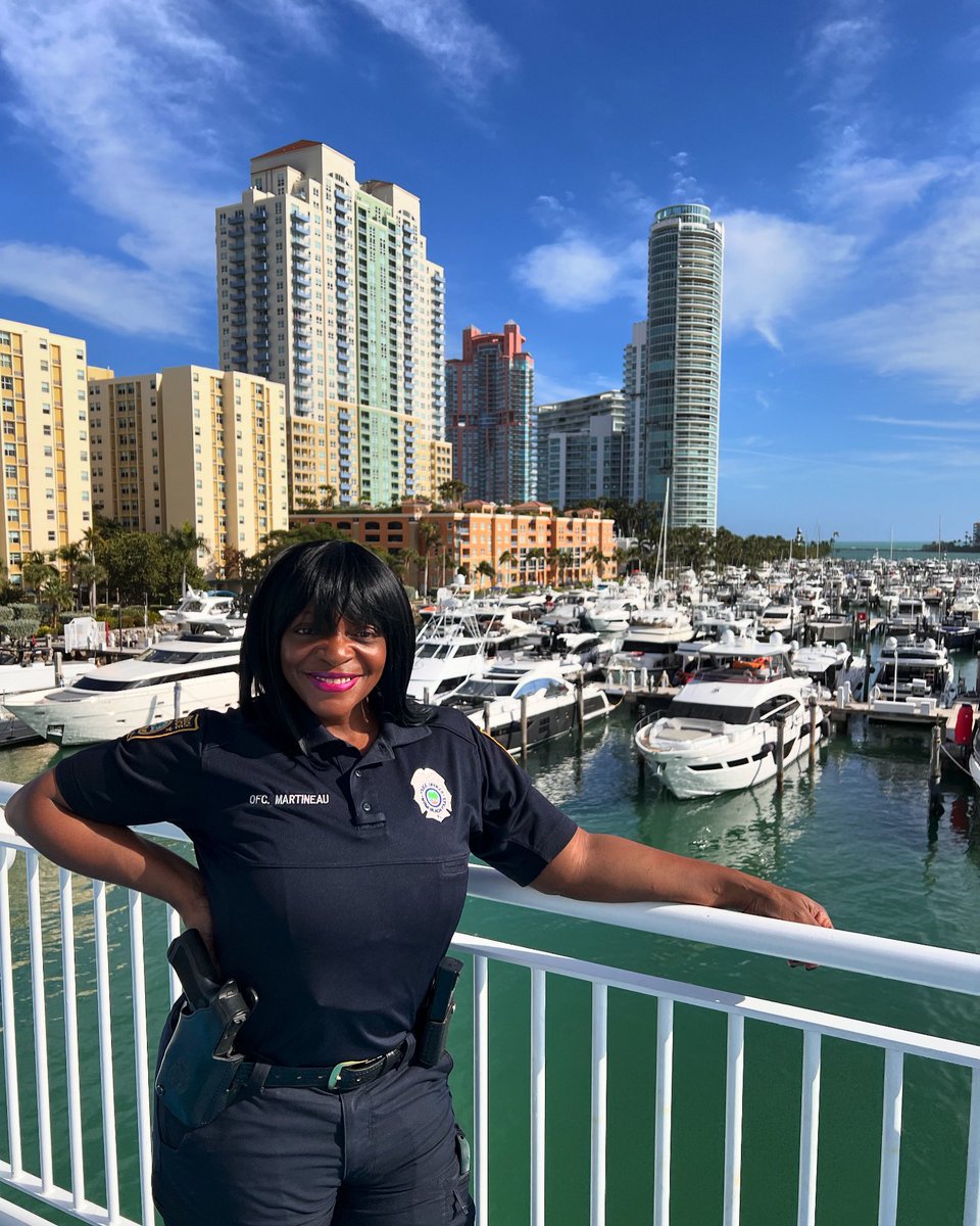Meet our South Beach Neighborhood Resource Officer, Deborah Martineau! Officer Martineau is dedicated to walking the beat and is passionate about community outreach efforts! #yourMBPD is committed to building relationships and addressing any concerns in the community.
