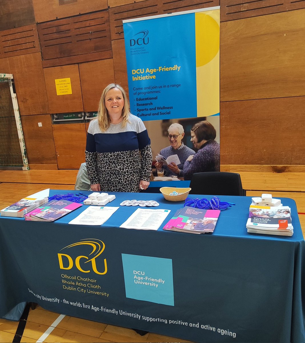 Great day in the Cabra community today promoting DCU's Age-friendly Initiative - a suite of opportunities to engage in education, research, social, sports and cultural opportunities keeping the mind and body active & supporting positive ageing @DCU @AgeFriendlyIrl @seniorsparl