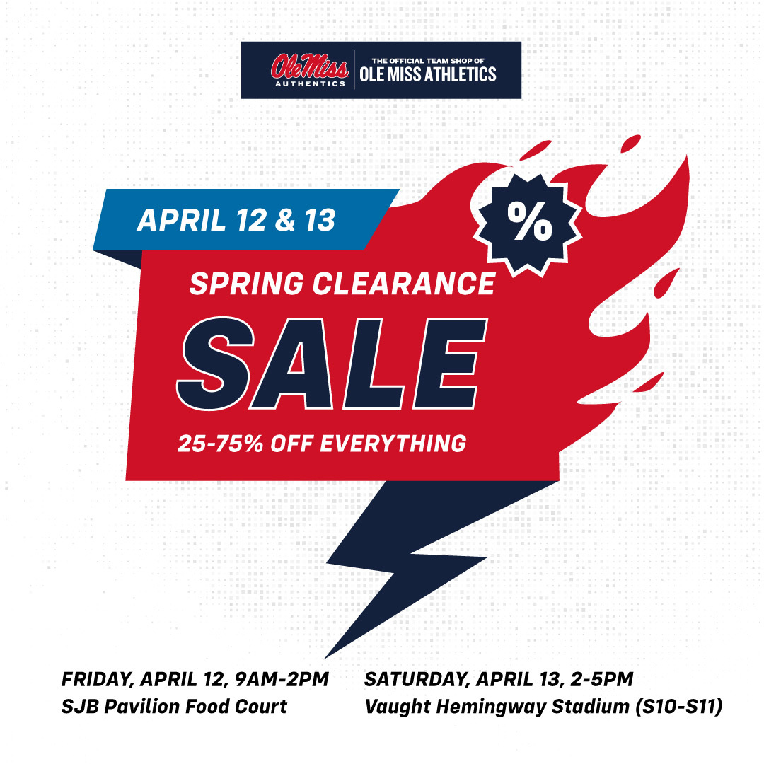 OMAuthentics's tweet image. It's a BIG weekend in 📍Oxford, MS and we have some Spring deals for YOU!

If you can't make it to campus locations, you can find the sale in our store located on Jackson Ave.