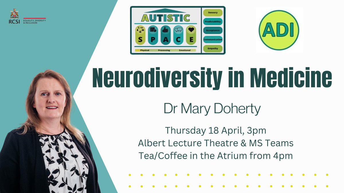We are excited for our event w @AutisticDoctor next Thurs 18 April at 3pm. Students & staff can join in person (Albert LT) or online (MS Teams) to learn about neuroaffirmative care & experiences of autistic healthcare practitioners. Please sign up here: forms.office.com/e/3qzypmfn3H