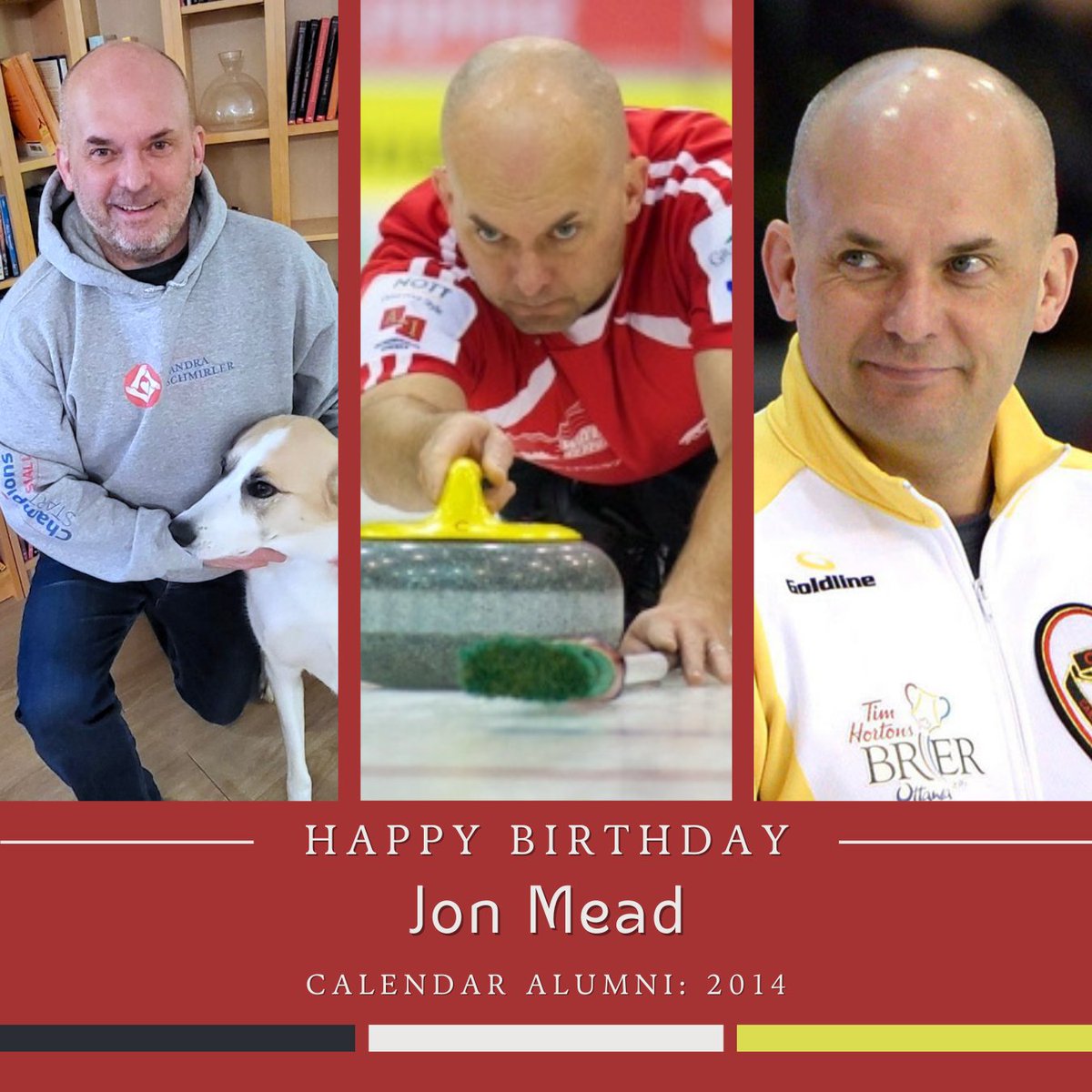 Happy birthday to #CurlingCares calendar alumni Jon Mead, a Brier and world champion! #JonCares