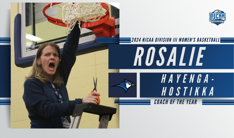 NJCAABasketball's tweet photo. ✅ National Champion
✅ Coach of the Year

@MinnesotaWest head coach Rosalie Hayenga-Hostikka has been named the 2024 #NJCAABasketballl DIII Women's Coach of the Year!

Full Release | https://t.co/YvviTyaXv3 https://t.co/yzYMVPtGUP
