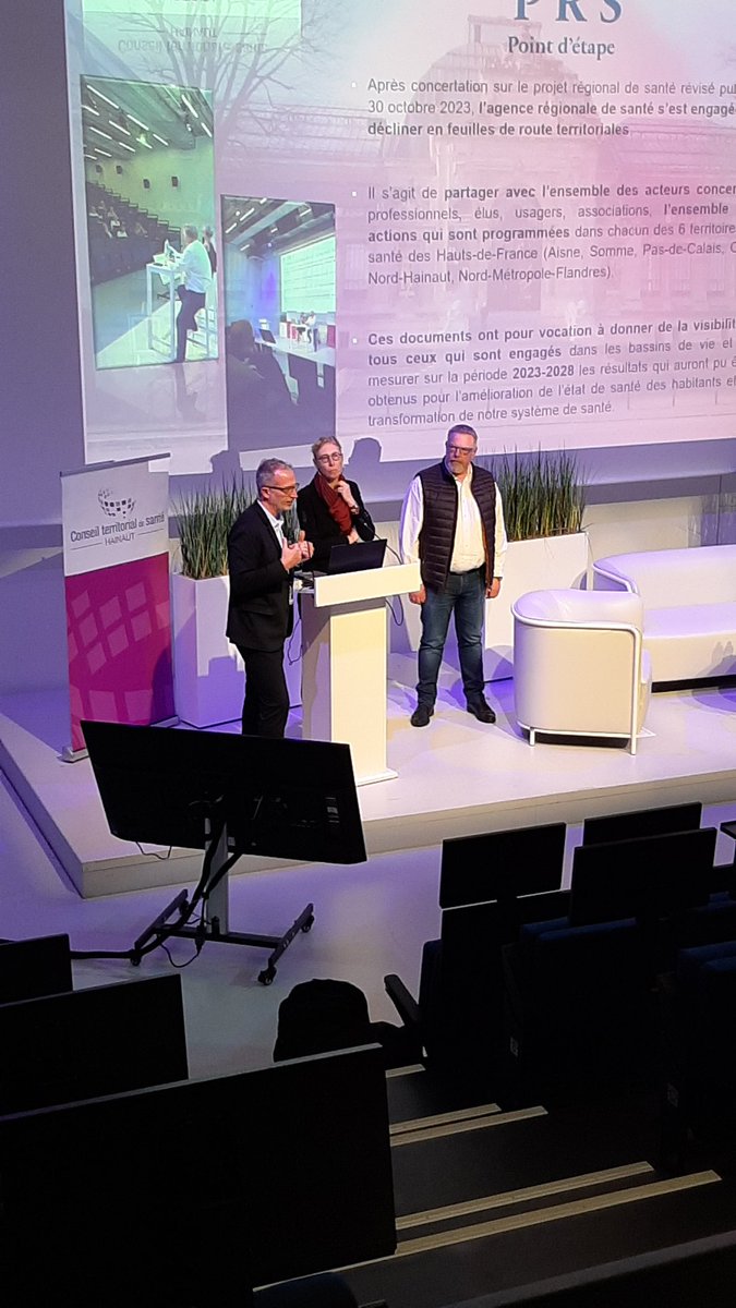 Nouvelle réunion du conseil territorial de santé du Hainaut :
✅ débat sur les atouts en santé et les freins du territoire de la <a href="/Valmetropole/">Valenciennes Agglo</a> ;
🔎zoom prévention sur des actions d'aller vers 
➡️ Une journée riche en bonnes pratiques 👏👍