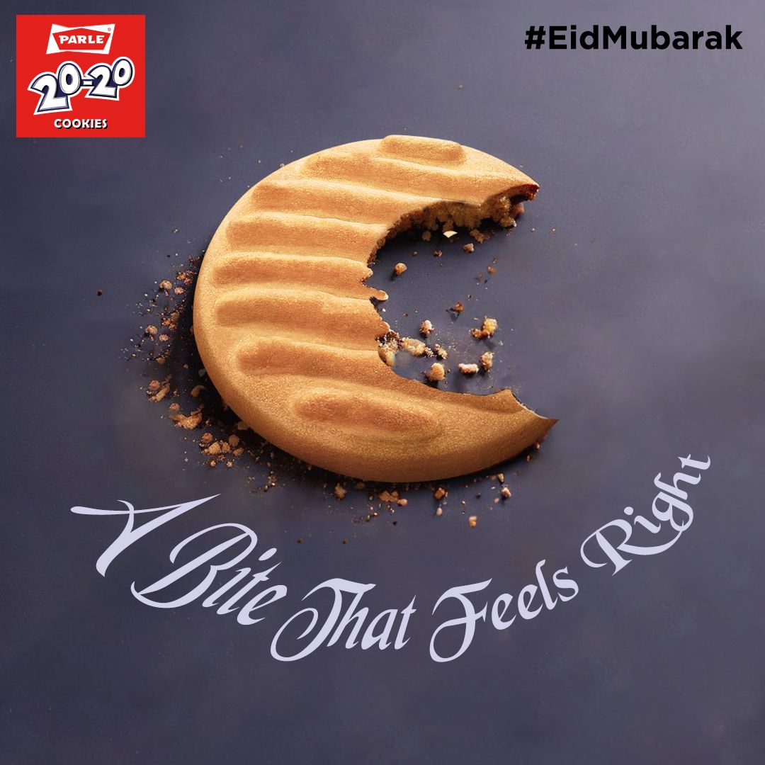 We say it's just the start of a delicious celebration. Eid Mubarak! #Parle2020Cookies #parlefamily #parleproducts #2020cookies #cashewcookies #buttercookies #Parle2020 #viral #trends #topicalspot #momentmarketing #Eidmubarak