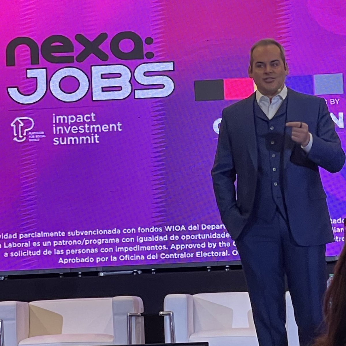 At the #NexaSummit in San Juan for a day full of talks and workshops on sustainable economic development, #socialimpact and solutions to tackle poverty, inequalities and conditions for communities throughout #PuertoRico. 
@socialimpact_pr #Nexa2024