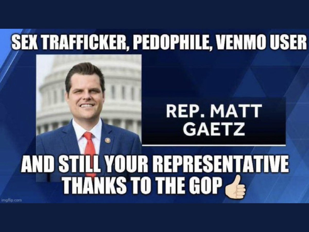 Who agrees? It's way past time for Matt Gaetz to be expelled from Congress! Hey Florida! This your guy?