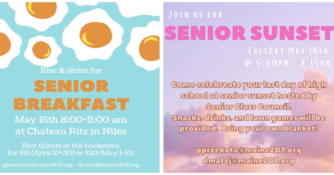 Seniors! Mark your calendars for these important dates!
