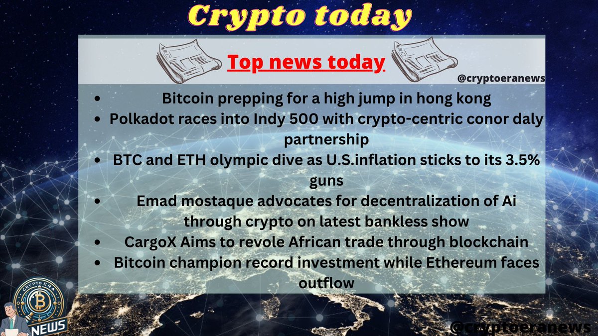 #Crypto today 

Main news of Crypto