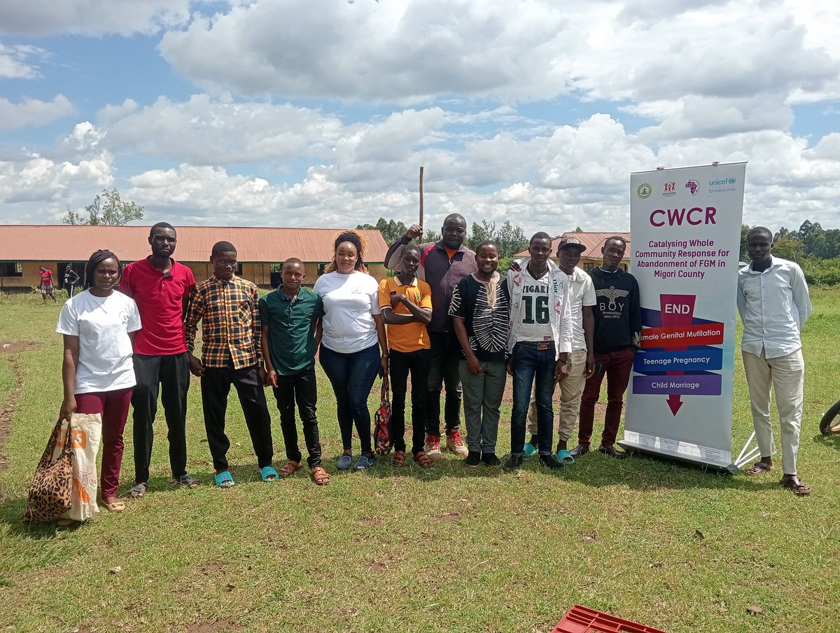 This Eid al-Fitr we reached 150 girls & 100 boys in Kombe village. Sensitization topic was child safety during this school break and reporting. Our goal is to ensure that all adolescent girls & boys in Migori-Kenya can realize their rights and reach their full potential. #EndFGM