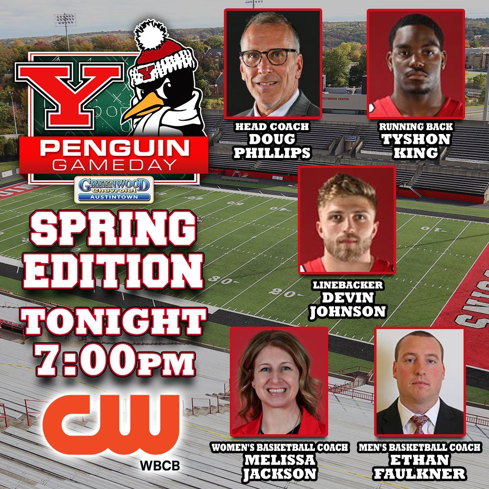 The YSU Penguins are concluding their spring football practice with the annual Red-White Game this Saturday. Before that, @DanaBalash21 will bring you the latest updates on Penguin Gameday: Spring Edition at 7 p.m. on our sister station @WBCBValleysCW. Along with Coach Doug…