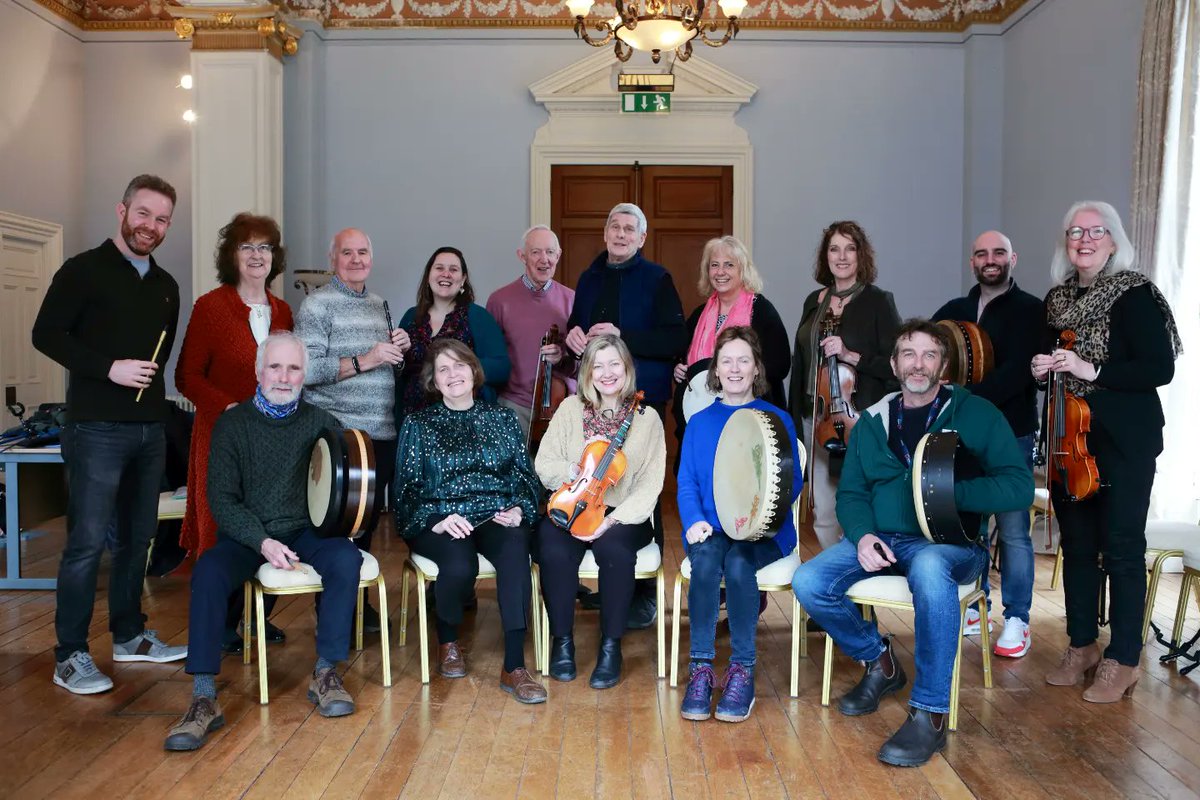 We just finished our Wicklow Teaching Residency, at the stunning Claremont House, where the aim was to help participants return to playing instruments and enjoy group activity. Thanks to @WCCArtsOffice & @MusNetIrl for facilitating the project. @violyn21 @TheBodhranBuzz