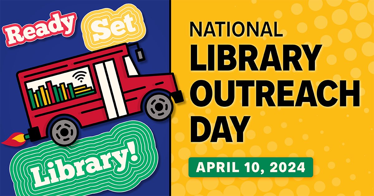 Today is National Library Outreach Day! From bookmobiles to community events and virtual programs, the #iSchoolUI thanks our library outreach workers who bridge the gap and make libraries accessible to all!