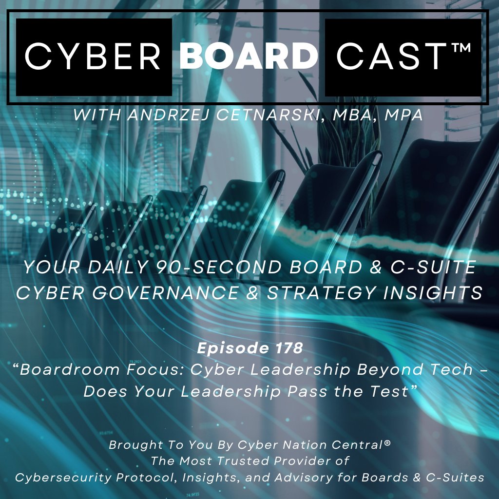 ACetnarski's tweet photo. #CyberBoardCast Episode 178 examines the #CSRB's analysis of the breach that challenged Microsoft's executives.
Learn more on your daily CyberBoardCast™
-In video on Spotify, YouTube
-In audio on Audible, Apple Podcasts
https://t.co/vNYThrSCnt https://t.co/aLXgqSmice