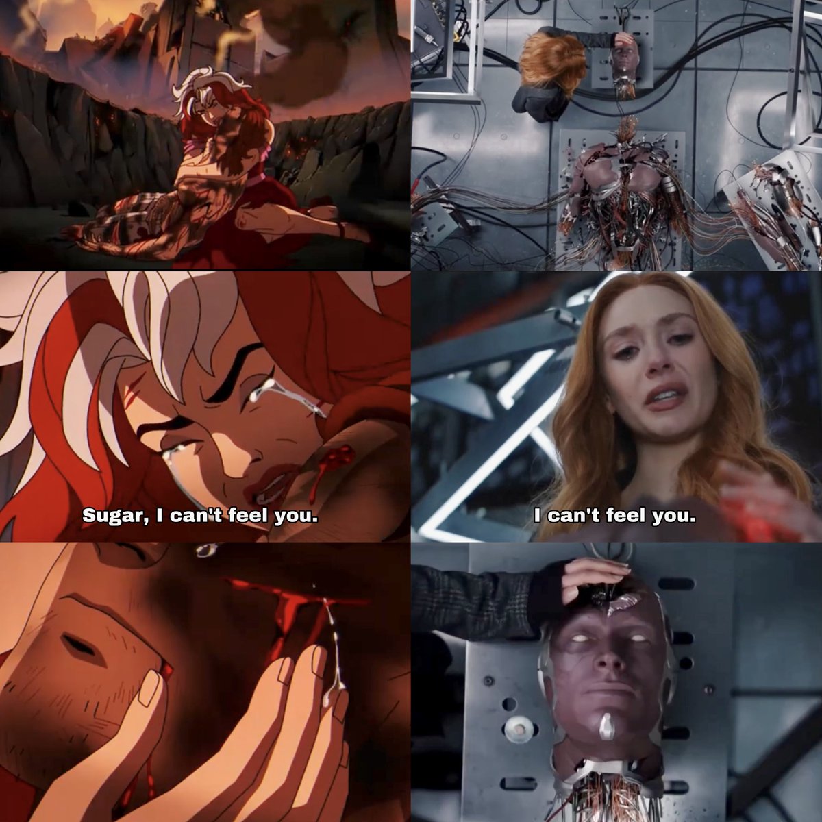 I wasn’t ready for this parallel… WHY WOULD THEY DO THIS 😭 #XMen97 #WandaVision