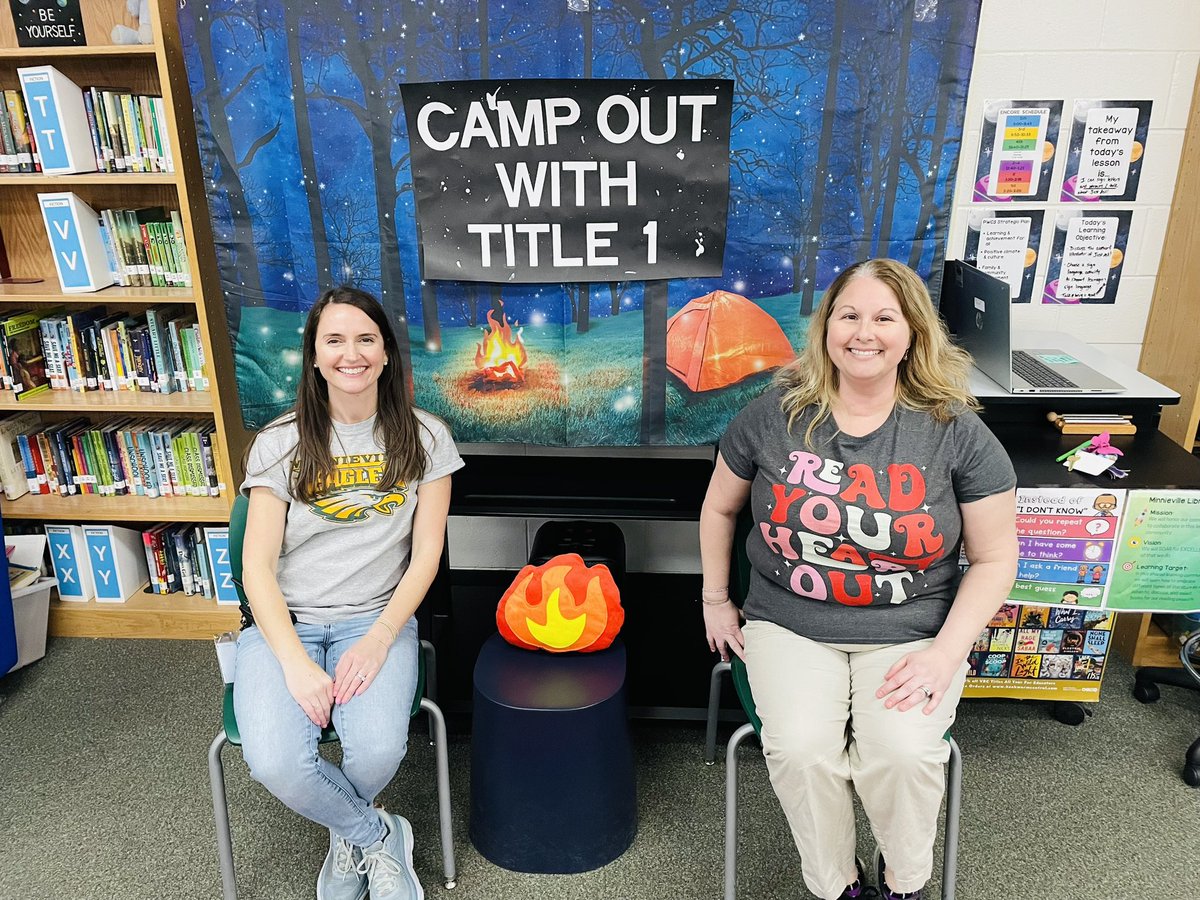 Camp Out with Title I- reading and math games, trail mix, reading in tents, camp fire songs and s’mores kits= a great night! Thanks @KGMNES and @Grzylovesmath for organizing the event! @PWCSNews #FamilyTime #Reading #camping