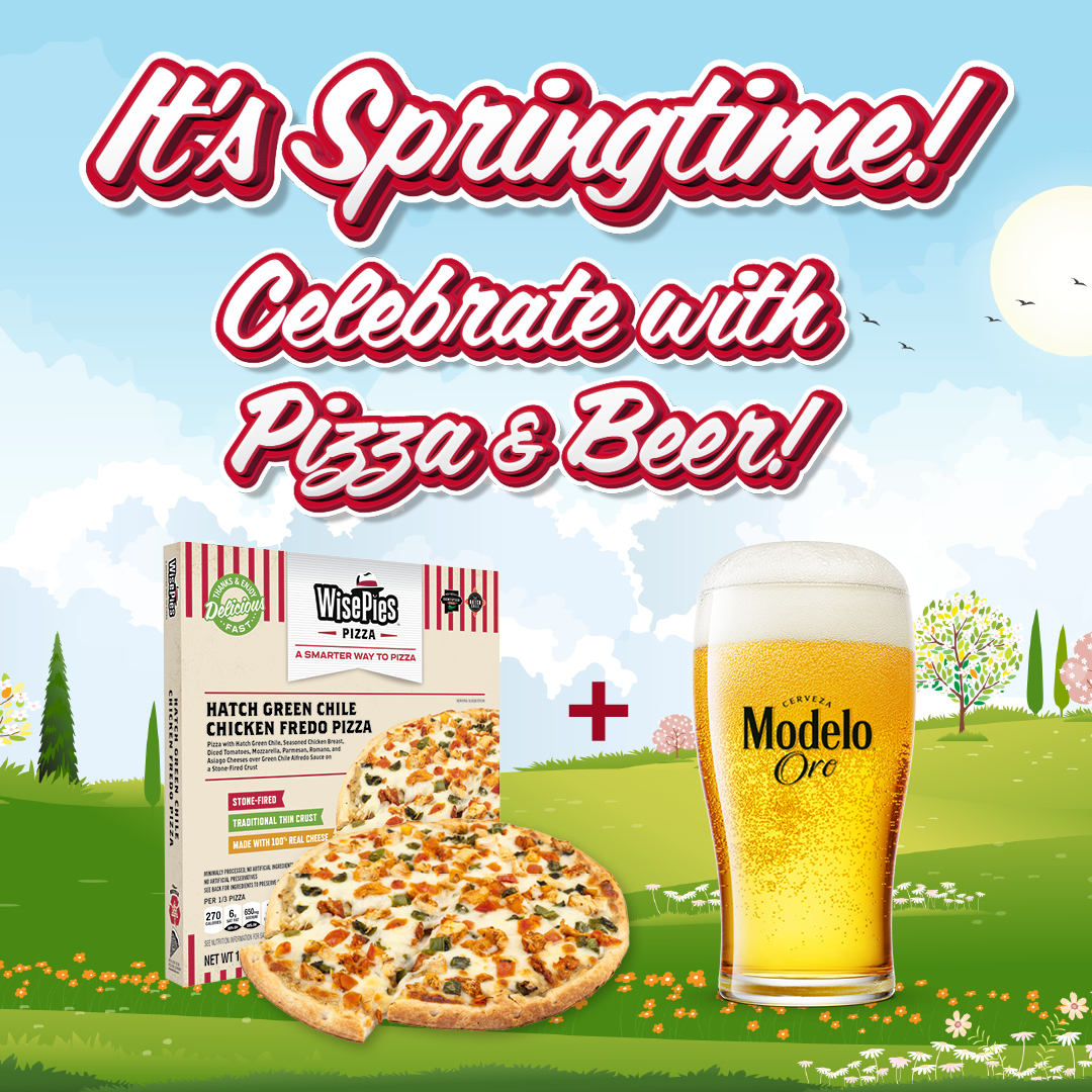 Spring came early this year! Celebrate the warm, sunny days with an ice-cold beer and a delicious WisePies pizza!