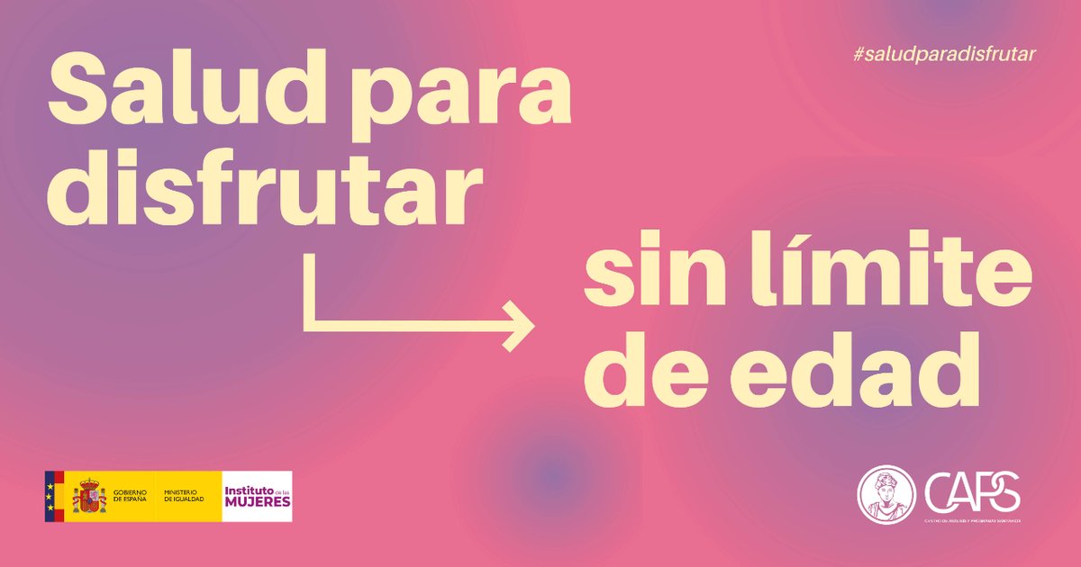 🟣 ¡Os esperamos mañana en la presentación de "Salud para disfrutar sin límites de edad"! 🩺 🤝 Un proyecto en colaboración con <a href="/Caps_RedCaps/">CAPS</a>.

🗓️ 11/04 ⏰ a las 10:00h. 🔴 en nuestro canal de YouTube. 📽️ youtube.com/watch?v=YzDh56…

#SaludParaDisfrutar #CAPSRedCAPS #CAPS #RedCAPS