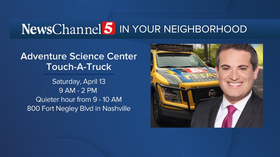 HenryRothenberg's tweet photo. Excited to spend Saturday showing off Storm 5 Titan @adventuresci’s Touch-A-Truck from 9am-2pm!
.
.
.
#adventure #AdventureScienceCenter #TouchATruck #Nashville @NC5 @ScrippsHowardFd https://t.co/9se0pYMBW5