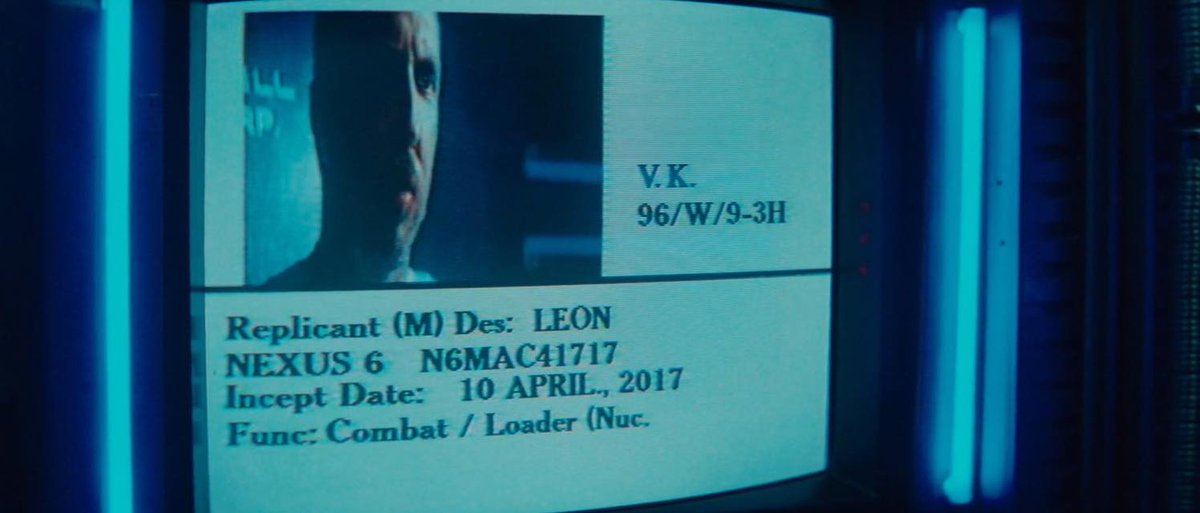 For the fans of Bladerunner... happy 7th Birthday, Leon.