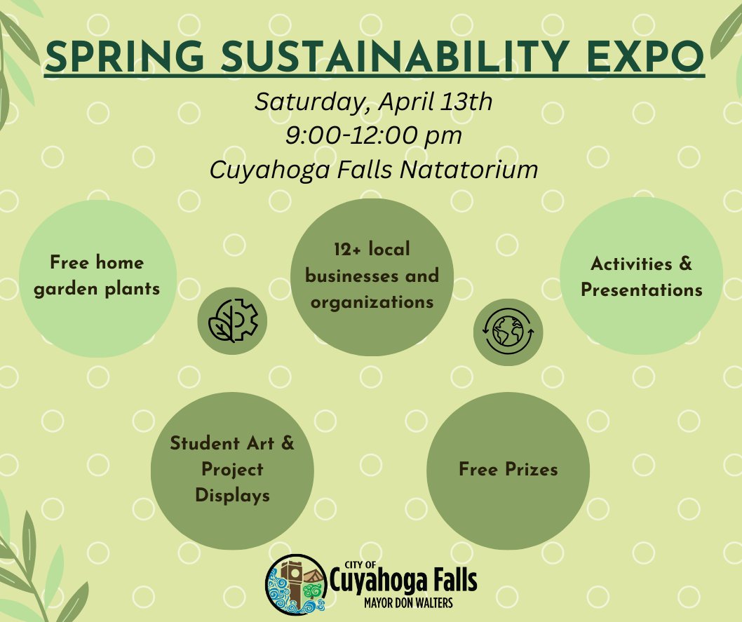 Stop by this great event on Saturday to snag a free home garden starter set from our Community Agriculture for Local Impact students (while supplies last!). 🌱🌻🌼 @cityofcf @CFallsSchools @hudsonohschools @KentSchools @SMFSchools @THSCounselors @woodridge