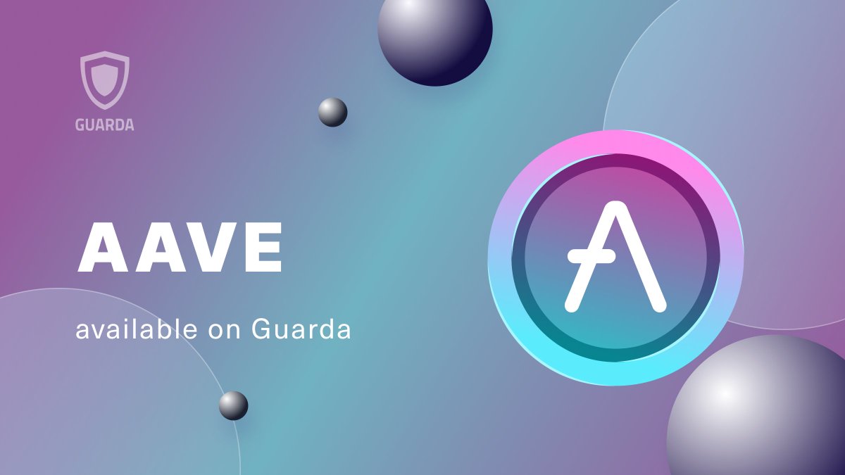 🌟 $AAVE (#ETH) is available on @GuardaWallet! Navigate the innovative waters of @aave for decentralized lending without boundaries. Manage, send, or receive #AAVE — transform how you interact with #crypto 👉 grd.to/ref/twi_app