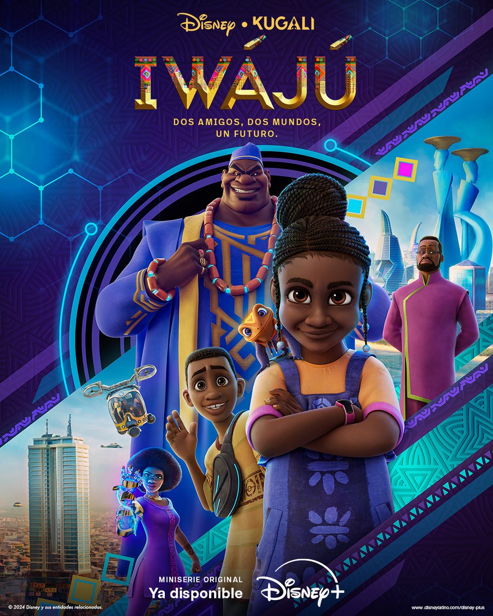 Dos amigos, dos mundos, un futuro. Tola y Kole vivirán la aventura de sus vidas. #Iwájú, ya disponible en #DisneyPlus.
