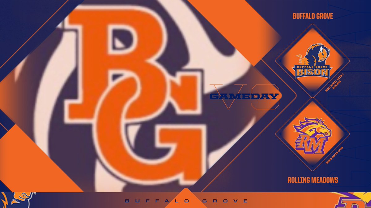Bison take on the Mustangs at home tonight!!  JV/Frosh at 5pm and Varsity at 6pm!  #bgvb2024