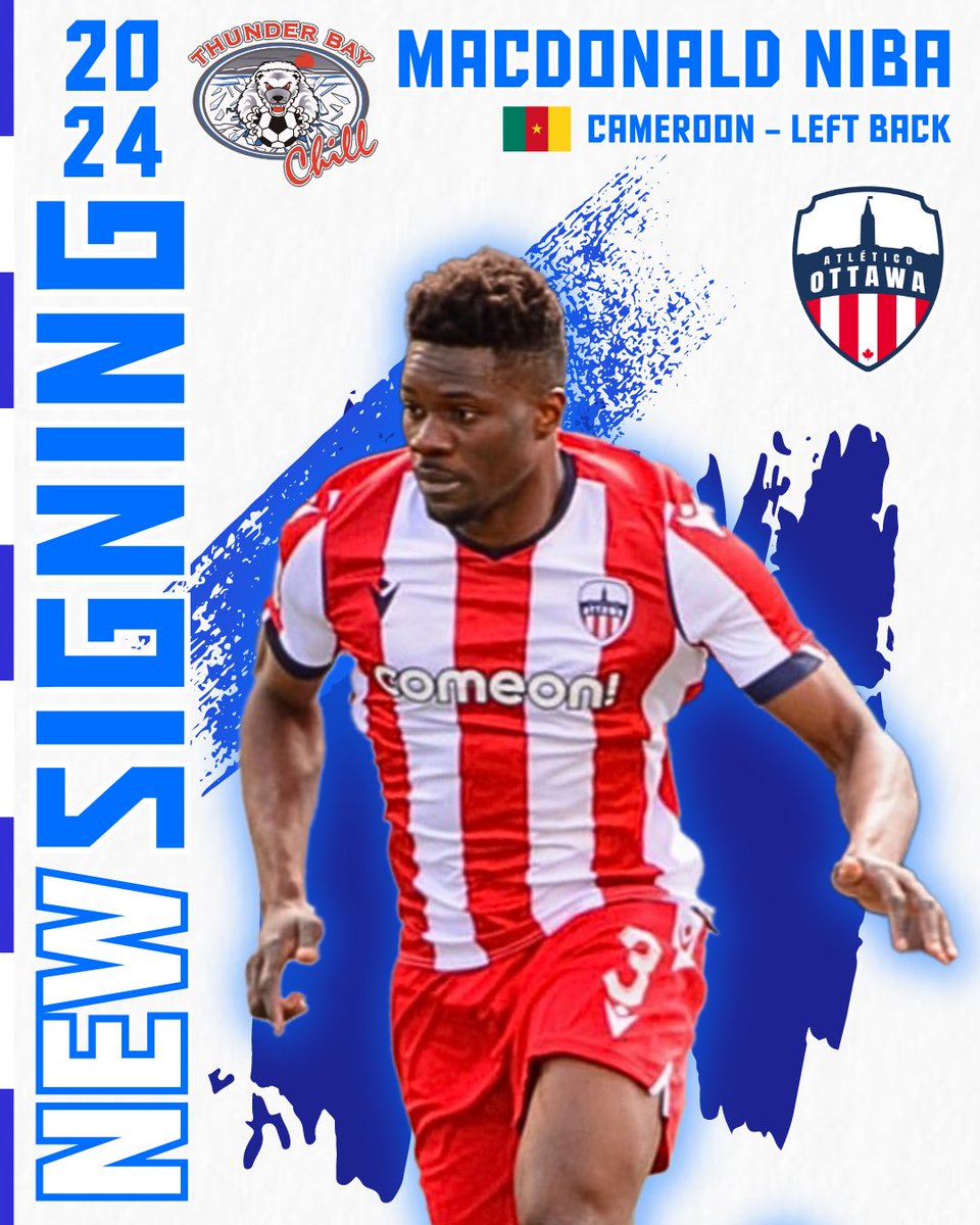 🚨 PLAYER SIGNING 🚨 🤩 We are thrilled to announce the signing of Macdonald Niba for the upcoming USL2 season! ⚽️ Coming from Atletico Ottawa in the Canadian Premier League, Niba brings immense talent, experience and dedication and will be a great asset to our team. 🤝