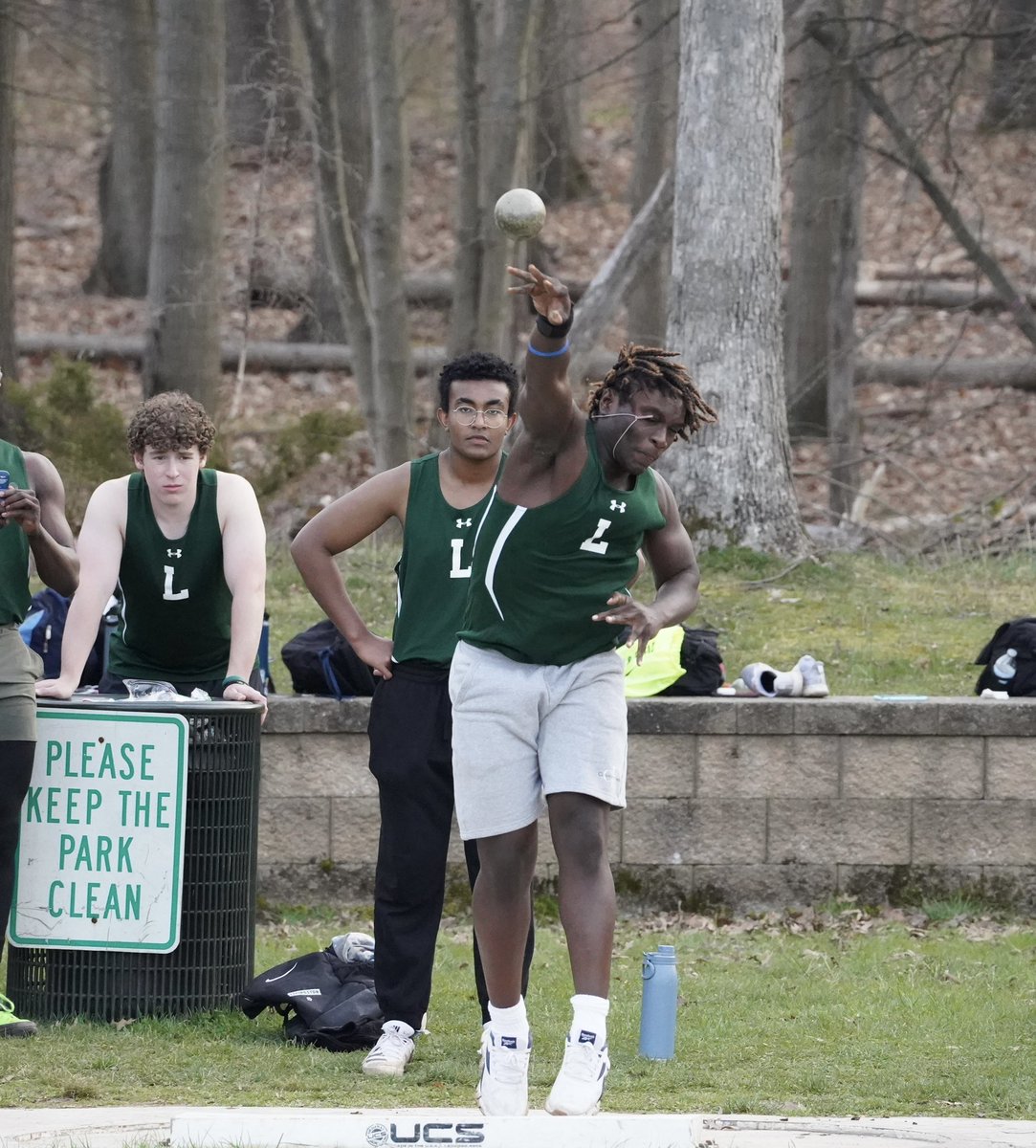 LHS Track & Field- SCHOOL RECORD ALERT 🚨 - Congrats to 9th grader Sam Jean-Marie on his Freshman School Record breaking heave in the Shot Put of 42-1 #juststartin @LHS_Track @RosenzweigLHS @njmilesplit