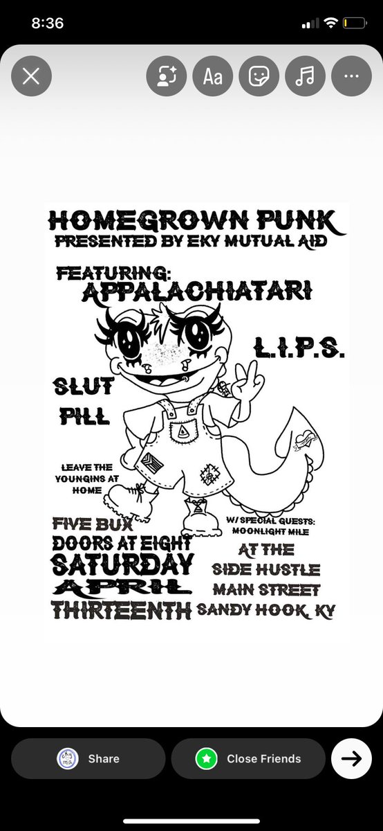 THIS WEEKEND!! Doors at 8:00. Y’all come meet the mutual aid crew and get some free goodies and dance your ass off to some punk rock born right here on the 606.